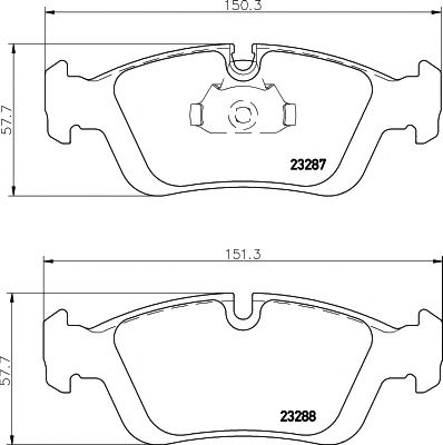 HELLA PAGID 8db355008741 -  Комплект тормозных колодок, дисковый тормоз